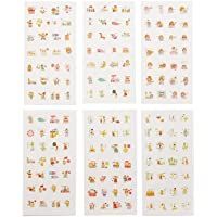 Vikenner 6 Piezas Paraiso Bullet Journal Stickers DIY Scrapbooking Pegatinas para Scrapbook y Bullet Journal Papelería…